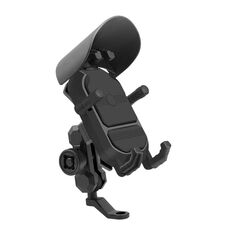 WUPP CS-1848A1 Supporto per telefono da guida con assorbimento degli urti per moto, stile: tipo di specchietto retrovisore