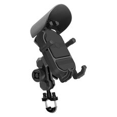 WUPP CS-1848A2 Supporto per telefono da guida con assorbimento degli urti per moto, stile: manubrio