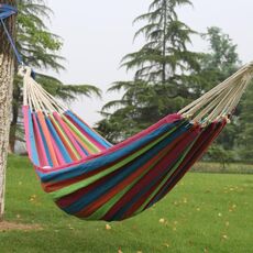 Altalena per interni con amaca in tela doppia ispessita per esterni, dimensioni: 200x100 cm (colorata)