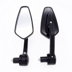 Maniglia per moto Specchietto retrovisore in ciliegio tutto alluminio (nero)