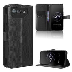 Per ASUS ROG Phone 7 Custodia per cellulare in pelle Diamond Texture (nera)