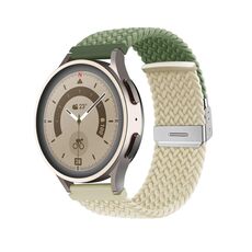Cinturino per orologio in nylon intrecciato con fibbia da 20 mm (Cactus Starlight)