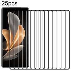 Per vivo S17e 25pcs Pellicola in vetro temperato a schermo intero con bordo curvo 3D