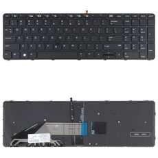 Per HP Probook 650 G2 G3 655 G3 450 G3 841137-001 Tastiera versione USA con retroilluminazione e puntamento