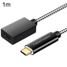 CC0316 Cavo di prolunga da 1 m tipo C / USB-C maschio a femmina Cavo di ricarica per telefono per computer (nero)