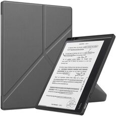 Per Kobo Elipsa 2E Custodia Smart Tablet in pelle TPU con deformazione tinta unita (grigio)