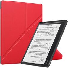 Per Kobo Elipsa 2E Custodia Smart Tablet in pelle TPU con deformazione tinta unita (rosso)