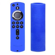 Y1 2 pezzi per Amazon Fire TV Stick 4K 2a generazione Custodia protettiva in silicone anti-caduta per telecomando (blu)