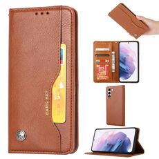 Per Samsung Galaxy S23 5G Knead Skin Texture Cover orizzontale in pelle a conchiglia (marrone)