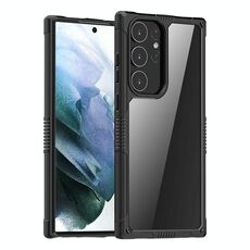 Per Samsung Galaxy S23 + 5G iPAKY PC trasparente + custodia per telefono antiurto in TPU (nero)