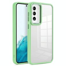 Per Samsung Galaxy S23 5G Custodia morbida in TPU acrilico trasparente (verde tè)