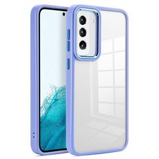 Per Samsung Galaxy S23 5G Custodia morbida in TPU acrilico trasparente (viola lavanda)