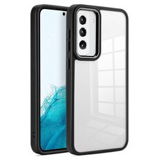 Per Samsung Galaxy S23+ 5G Custodia morbida in TPU acrilico trasparente (nero)