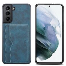 Per Samsung Galaxy S23 5G Denior PU Custodia per telefono con slot per scheda singola (blu)