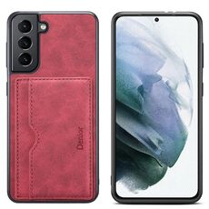 Per Samsung Galaxy S23 5G Denior PU Custodia per telefono con slot per scheda singola (rosso)