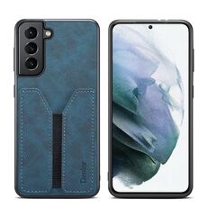 Per Samsung Galaxy S23 5G Denior DV Elastic Card PU Cover posteriore Custodia per telefono (blu)
