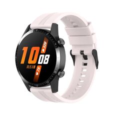 Per Huawei Watch Buds 20mm Cinturino in silicone con fibbia nera (Quicksand Pink)