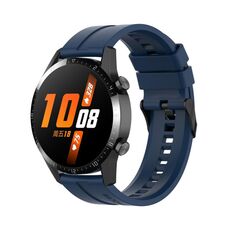 Per Huawei Watch Buds 20mm cinturino in silicone con fibbia nera (blu scuro)