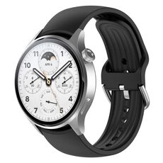 Per Xiaomi Watch S2 Cinturino in silicone tinta unita da 22 mm (nero)