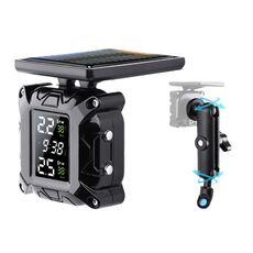 Monitor della pressione dei pneumatici senza fili solare per motocicletta con schermo a colori M9 con attacco a bullone per specchietto retrovisore