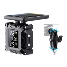 Monitor di pressione dei pneumatici senza fili solare per moto con schermo a colori M9 con supporto fisso M10