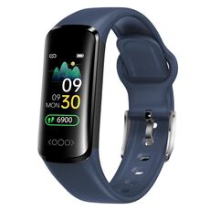 TK30 Smart Watch con schermo a colori da 0,96 pollici, supporto frequenza cardiaca / pressione sanguigna / ossigeno nel sangue / monitoraggio della glicemia (blu)