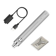 Strumenti di riparazione della saldatura dell'interfaccia 510 del ferro di ricarica wireless 5V 8W con coperchio di protezione antiscottatura (argento)