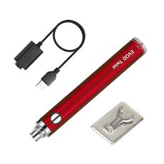 Strumenti di riparazione della saldatura dell'interfaccia 510 del ferro di ricarica wireless 5V 8W con coperchio di protezione antiscottatura (rosso)