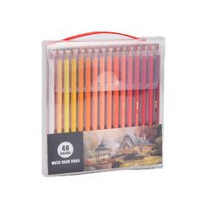 Set di matite colorate dipinte a mano con nucleo solubile in acqua da 48 colori