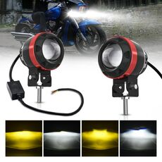 Faretto bicolore per moto M7 1 paio (nero)