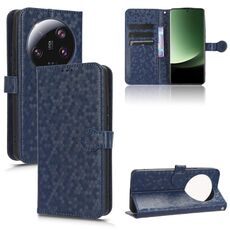 Custodia in pelle per Xiaomi 13 Ultra Honeycomb Dot Texture (blu)