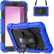 Custodia per tablet PC ibrido in silicone Lenovo Tab M8 di quarta generazione con tracolla (blu)
