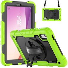 Custodia per tablet PC ibrido in silicone Lenovo Tab M9 con tracolla (giallo verde)