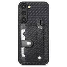 Per Samsung Galaxy S22+ 5G Custodia da polso con cavalletto posteriore per cellulare con coltello per attrezzi (nero)