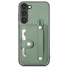 Per Samsung Galaxy S22 + 5G Custodia per telefono posteriore con cavalletto da polso con coltello per attrezzi (verde)