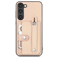 Per Samsung Galaxy S22+ 5G Custodia da polso con cavalletto posteriore per cellulare con coltello per attrezzi (cachi)