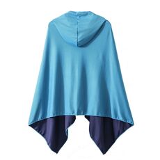 60 x 145 cm Mantello da spiaggia fresco e ad asciugatura rapida Immersioni con cappuccio Cambiare i vestiti Asciugamano assorbente (azzurro)