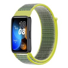 Per cinturino per orologio Huawei Band 8 16mm in nylon intrecciato (giallo brillante)