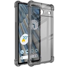 Per Google Pixel 7a custodia per telefono in TPU antiurto per airbag imak (nero trasparente)