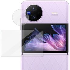 Per vivo X Flip 1 imposta l'anello di protezione della fotocamera posteriore in vetro temperato imak + adesivo per schermo posteriore in vetro