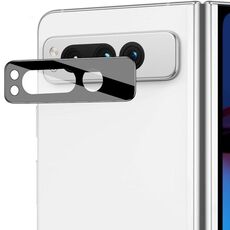 Per Google Pixel Fold IMAK Obiettivo della fotocamera posteriore Pellicola in vetro Versione nera