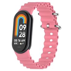 Per Xiaomi Mi Band 8 Ocean cinturino in silicone (rosa)