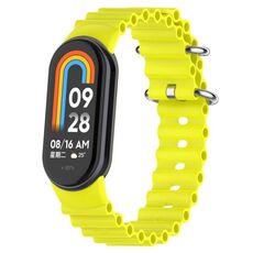 Per Xiaomi Mi Band 8 Ocean cinturino in silicone (giallo brillante)