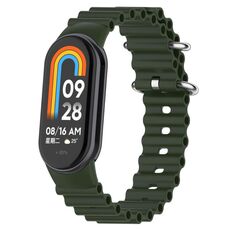 Per Xiaomi Mi Band 8 Ocean cinturino in silicone (verde)
