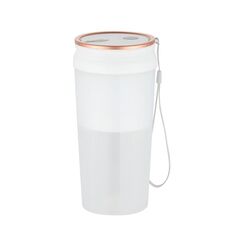 LGZ-1 500ml 50W 4 lame Spremiagrumi portatile elettrico Estrattore di succo ricaricabile (bianco)