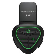Auricolare Bluetooth 5.3 impermeabile per mezzo casco da motociclista LX1, versione: inglese (verde classico)