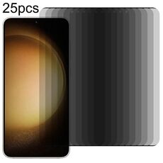 Per Samsung Galaxy S23 + 5G 25 pezzi pellicola in vetro temperato per privacy con bordo curvo 3D ultrasottile, supporto sbloccato