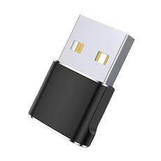 WH-7659 2pcs USB 2.0 maschio a USB-C / Type-C adattatore femmina, supporto ricarica e trasmissione dati (nero)