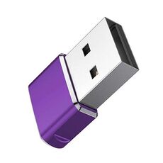 WH-7659 Adattatore USB 2.0 maschio a USB-C / Type-C femmina da 2 pezzi, supporto per ricarica e trasmissione dati (viola)