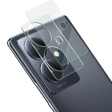 Per vivo Y78+ 5G imak Pellicola in vetro temperato con obiettivo per fotocamera posteriore integrata con copriobiettivo